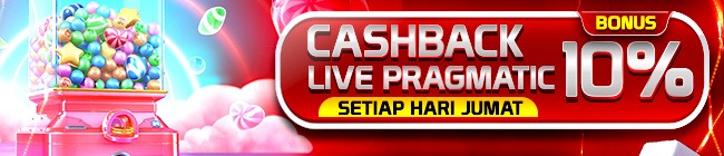 CASHBACK LIVE GAME PRAGMATIC PLAY 10% ( BONUS HARI JUMAT )
